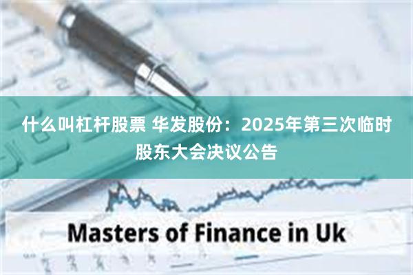 什么叫杠杆股票 华发股份：2025年第三次临时股东大会决议公告