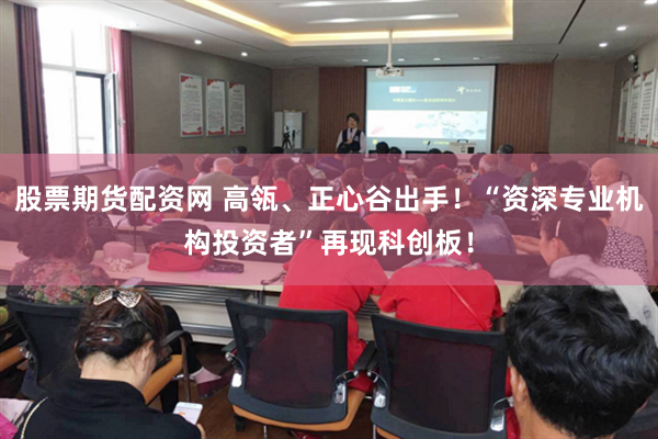股票期货配资网 高瓴、正心谷出手!“资深专业机构投资者”再现科创板!